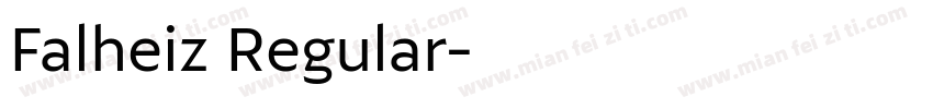 Falheiz Regular字体转换